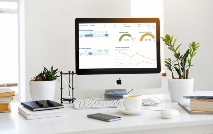 C360 Time Entry Quality Benchmarking | Article Image, Apple screen, Pexels